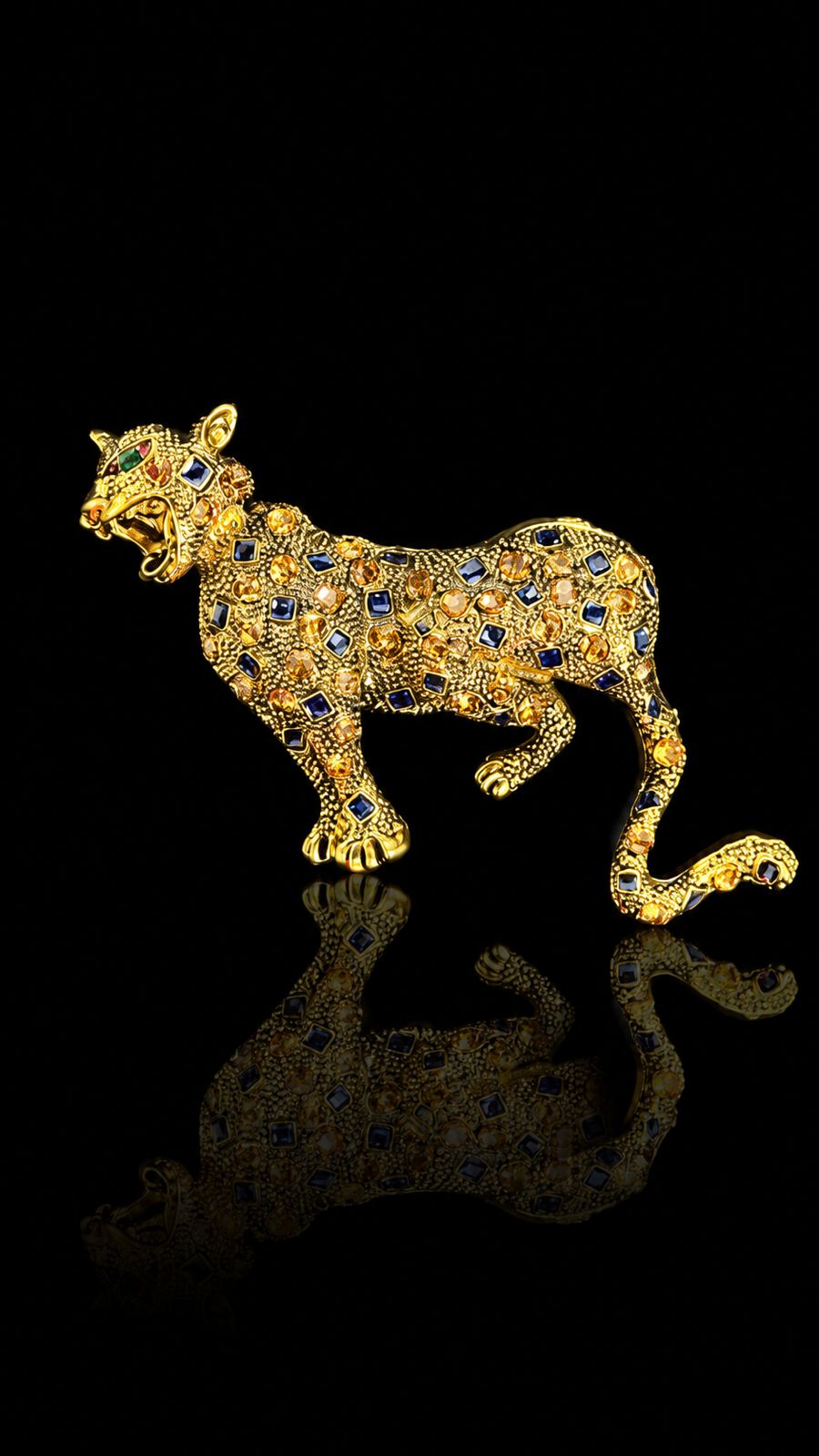 Royal Roar Panther Brooch