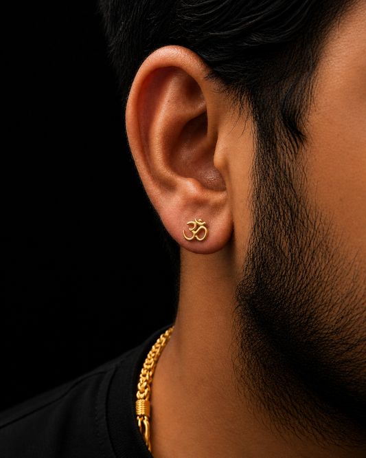 Om Divine Stud Earrings