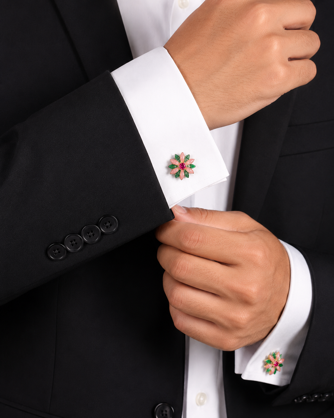 Leela Enamel Cufflinks