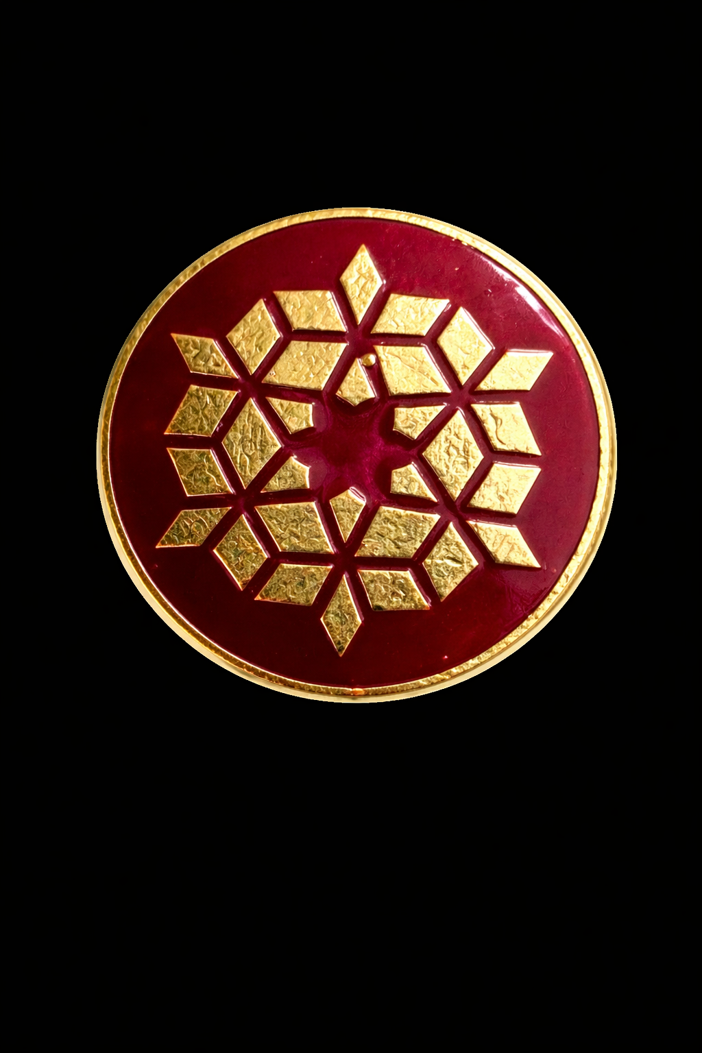 Ruby Lattice Bandhgala Button