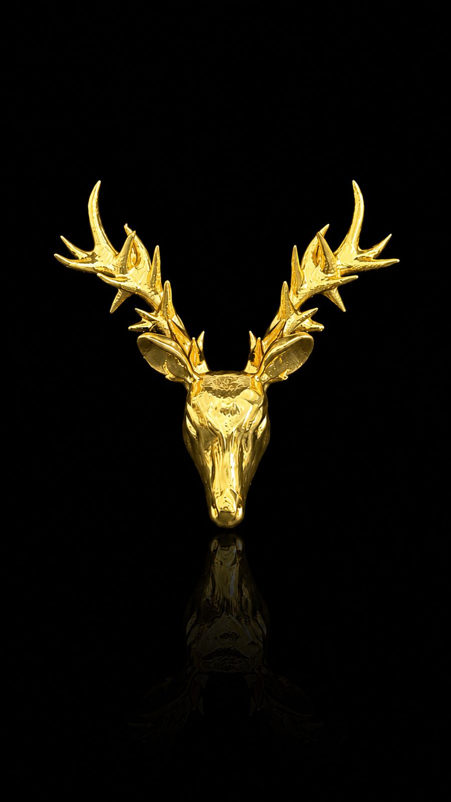 Regal Stag Antler Lapel Pin