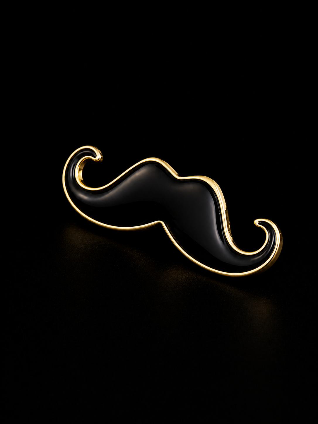 Midnight Handlebar Brooch