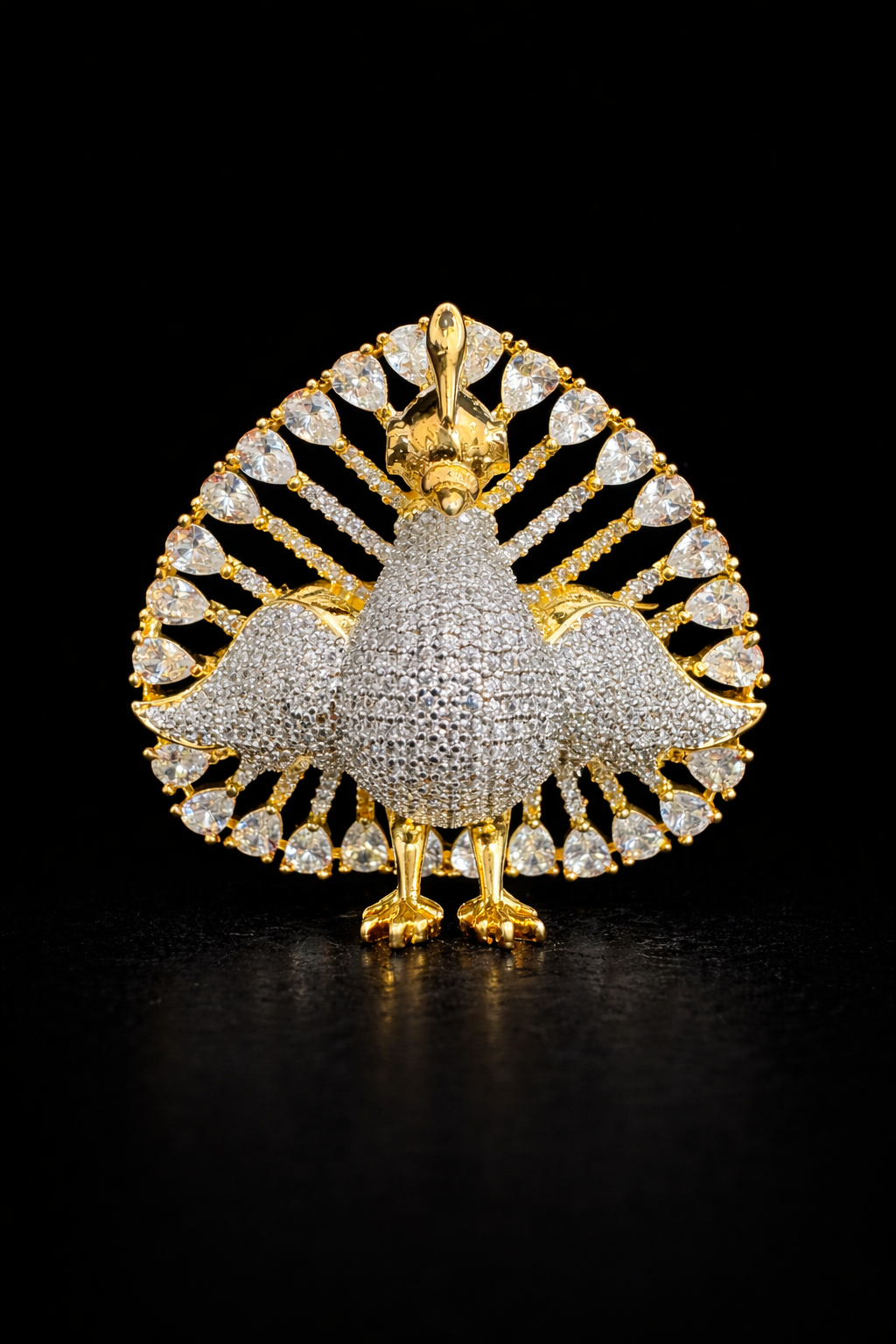 Royal Peacock Radiance Brooch