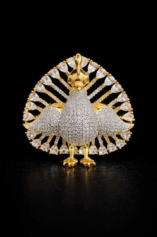 Royal Peacock Radiance Brooch