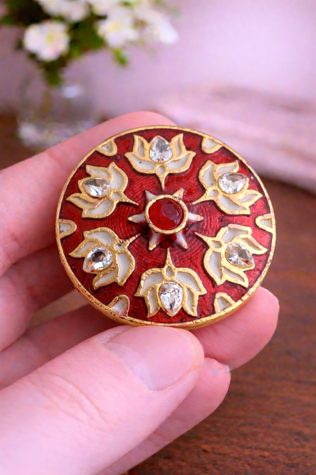 Noir Gulnaar Bandhgala Button