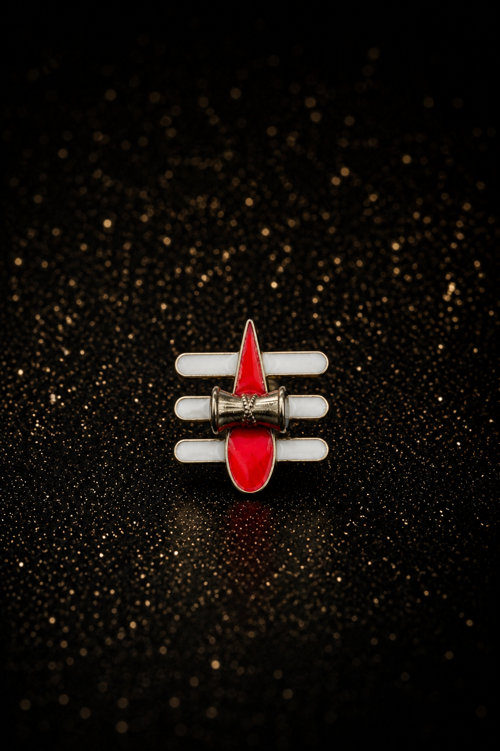 Mahakal Tilak Damru Brooch