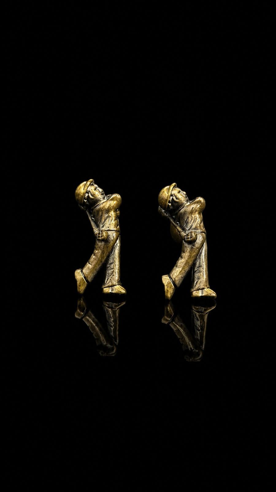 Golf Player Cufflinks
