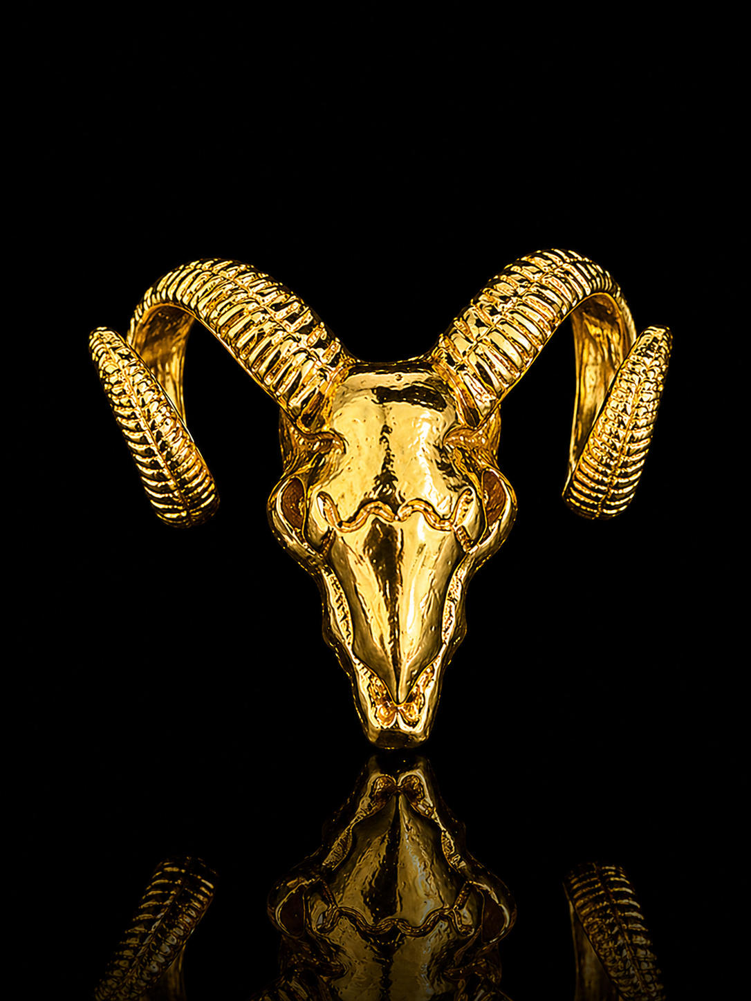 Imperial Ram Skull Brooch