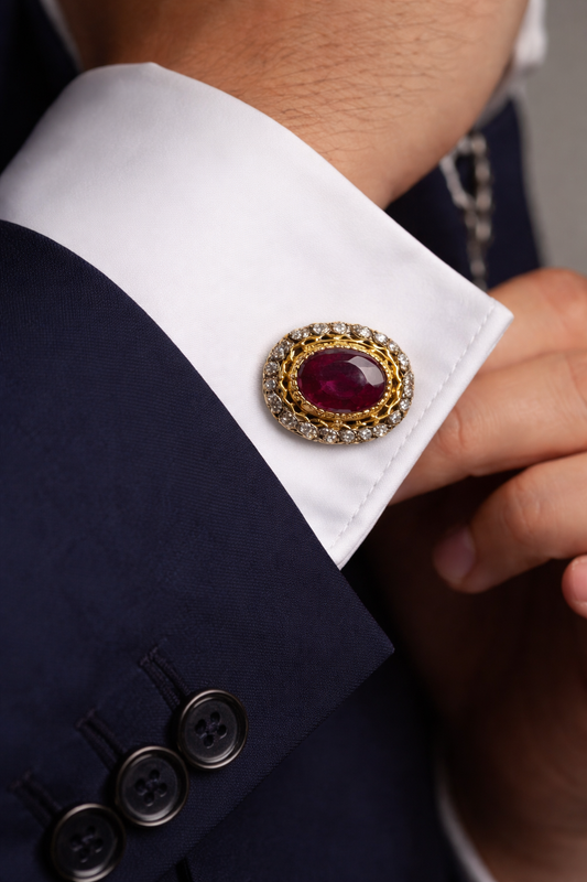 Ruby Diamond Cufflinks