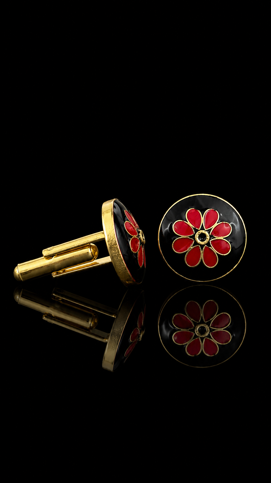 Midnight Bloom Cufflinks
