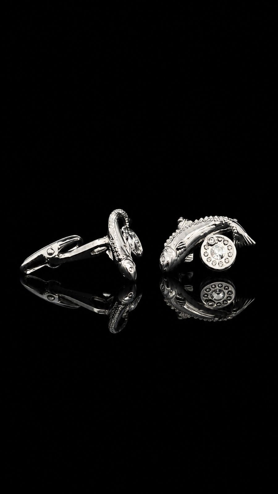 Crystal Fish Cufflinks