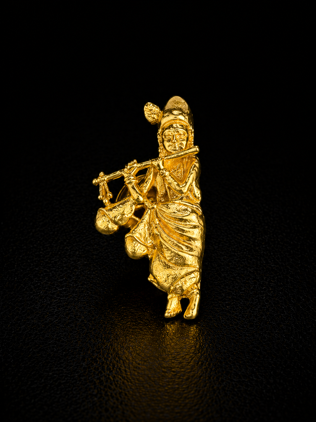 Flute Krishna Divine Brooch