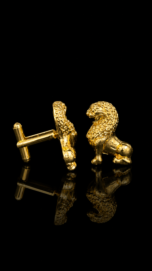Regal Guardian Lion Cufflinks