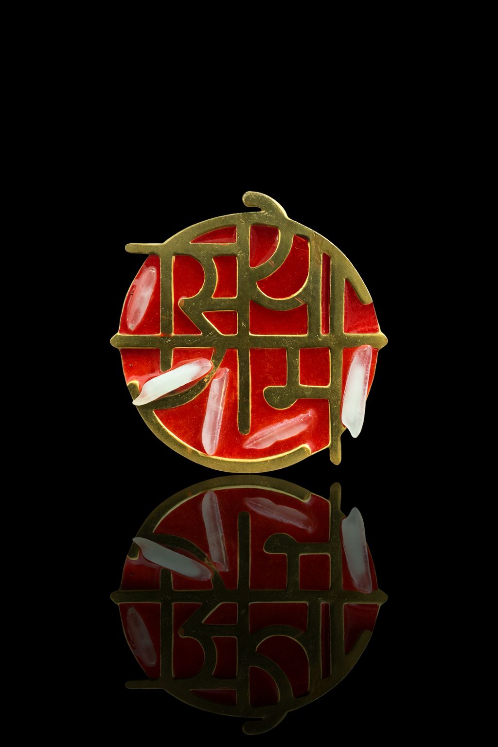 Siya Ram Roli Chawal Brooch