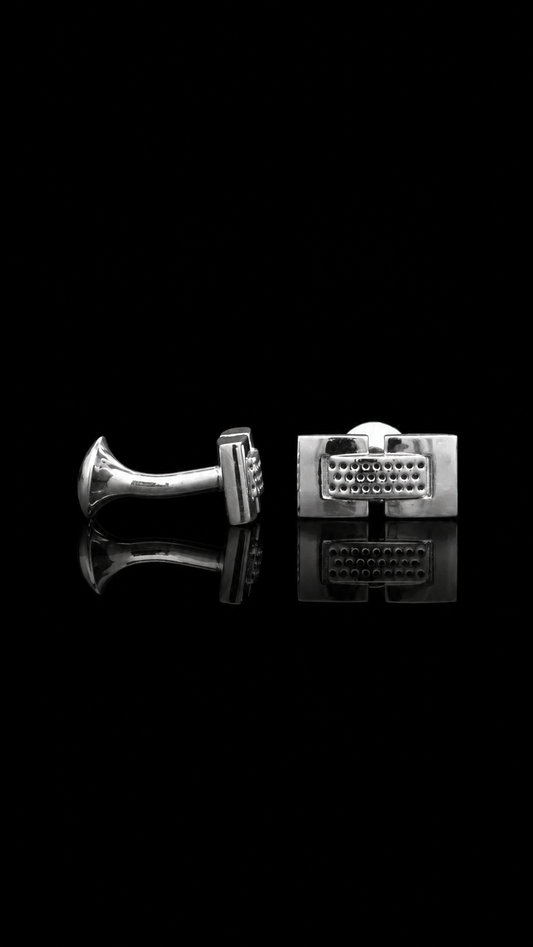 Grid Elegance Cufflinks