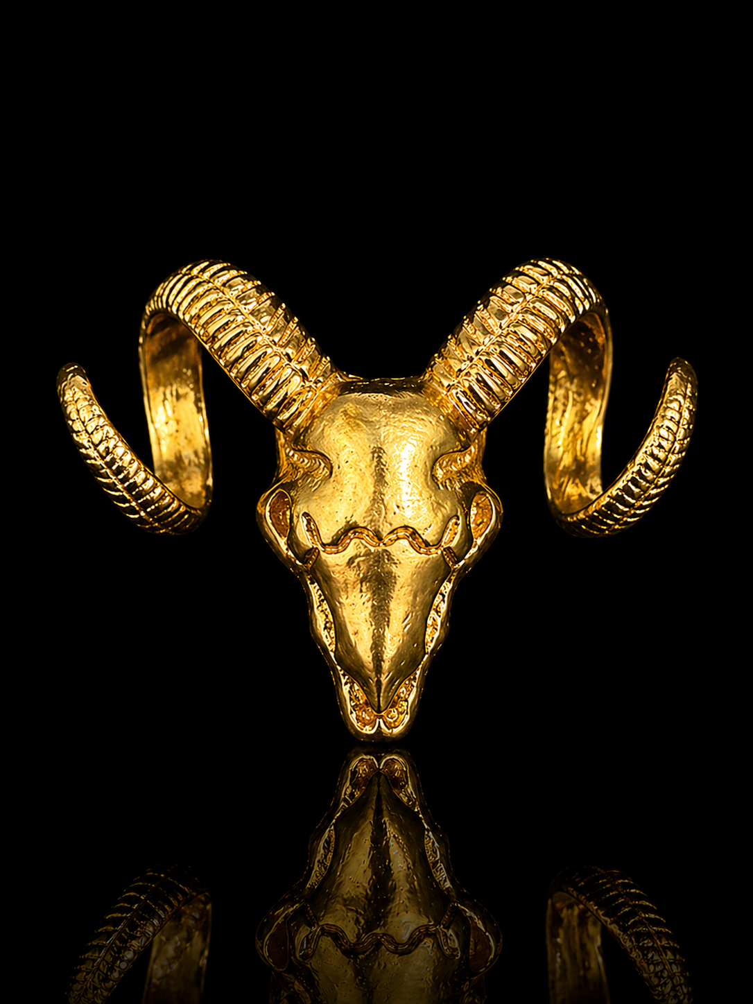Imperial Ram Skull Brooch