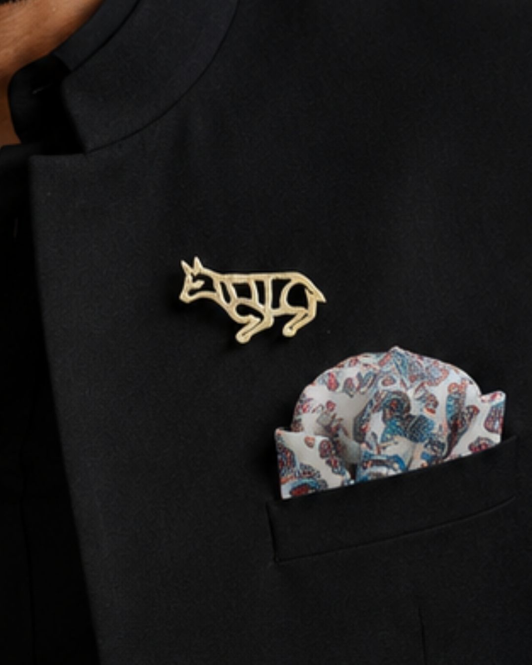 Kangaroo Silhouette Brooch