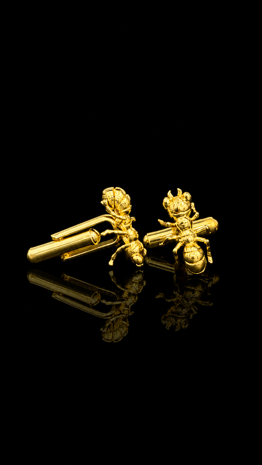 Golden Ant Cufflinks