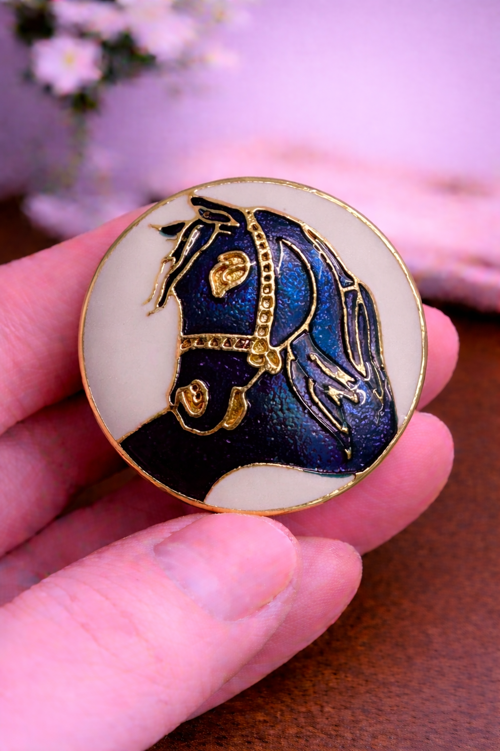 Royal Stallion Crest Bandhgala Button