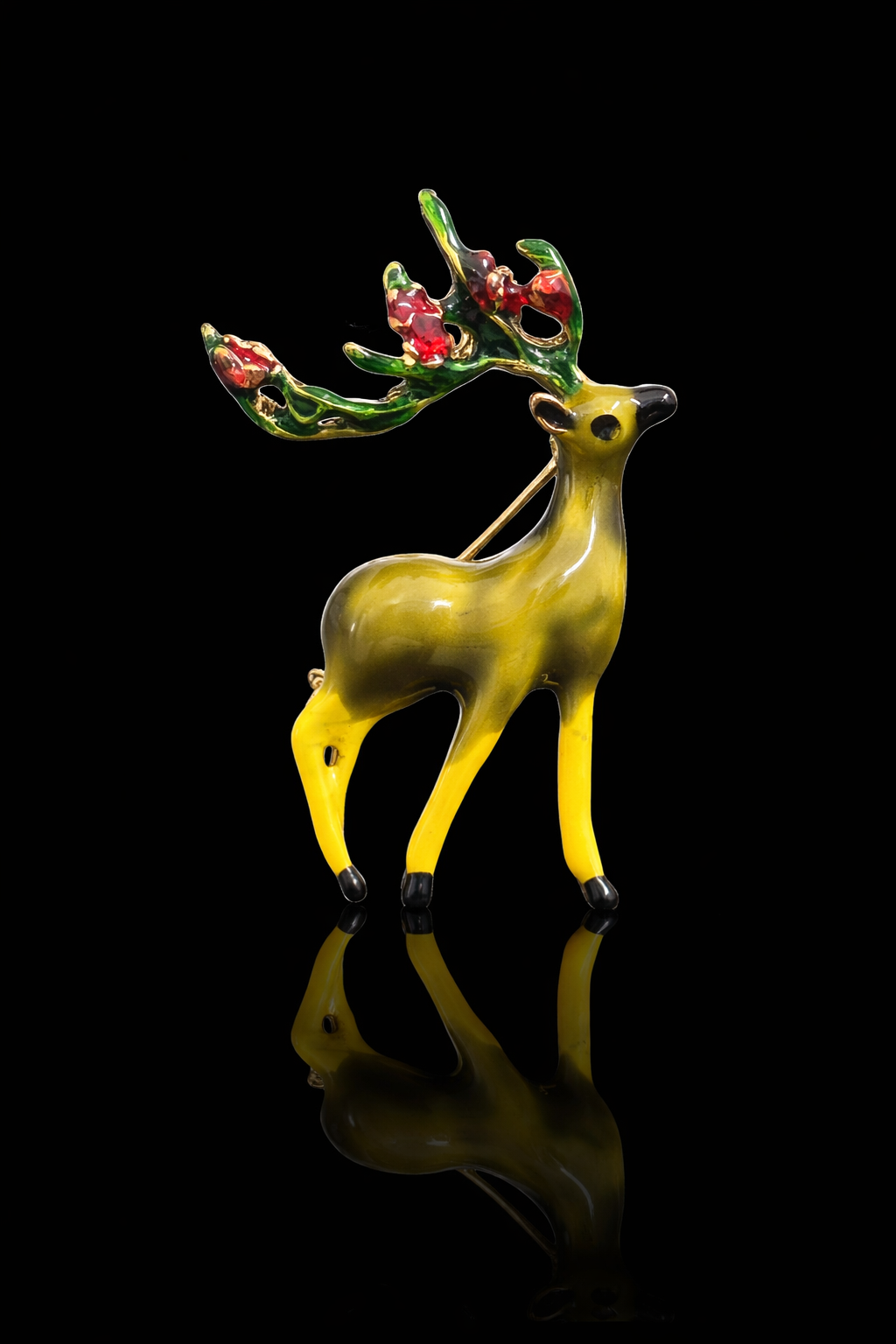 Forest Glow Deer Brooch