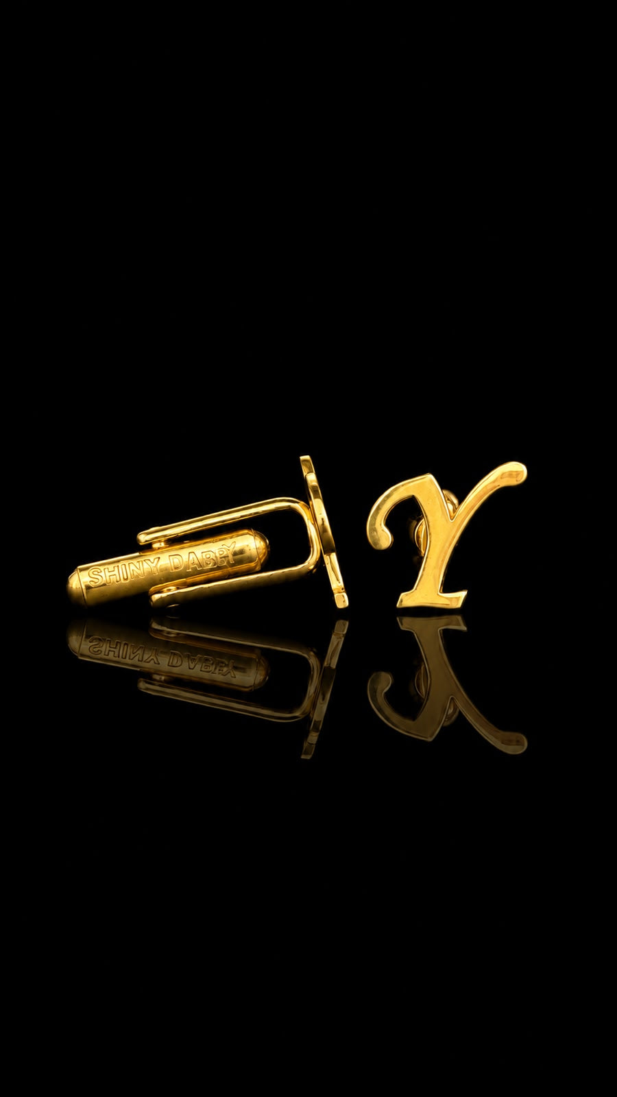 Rajputana Initial "Y" Gold Cufflinks