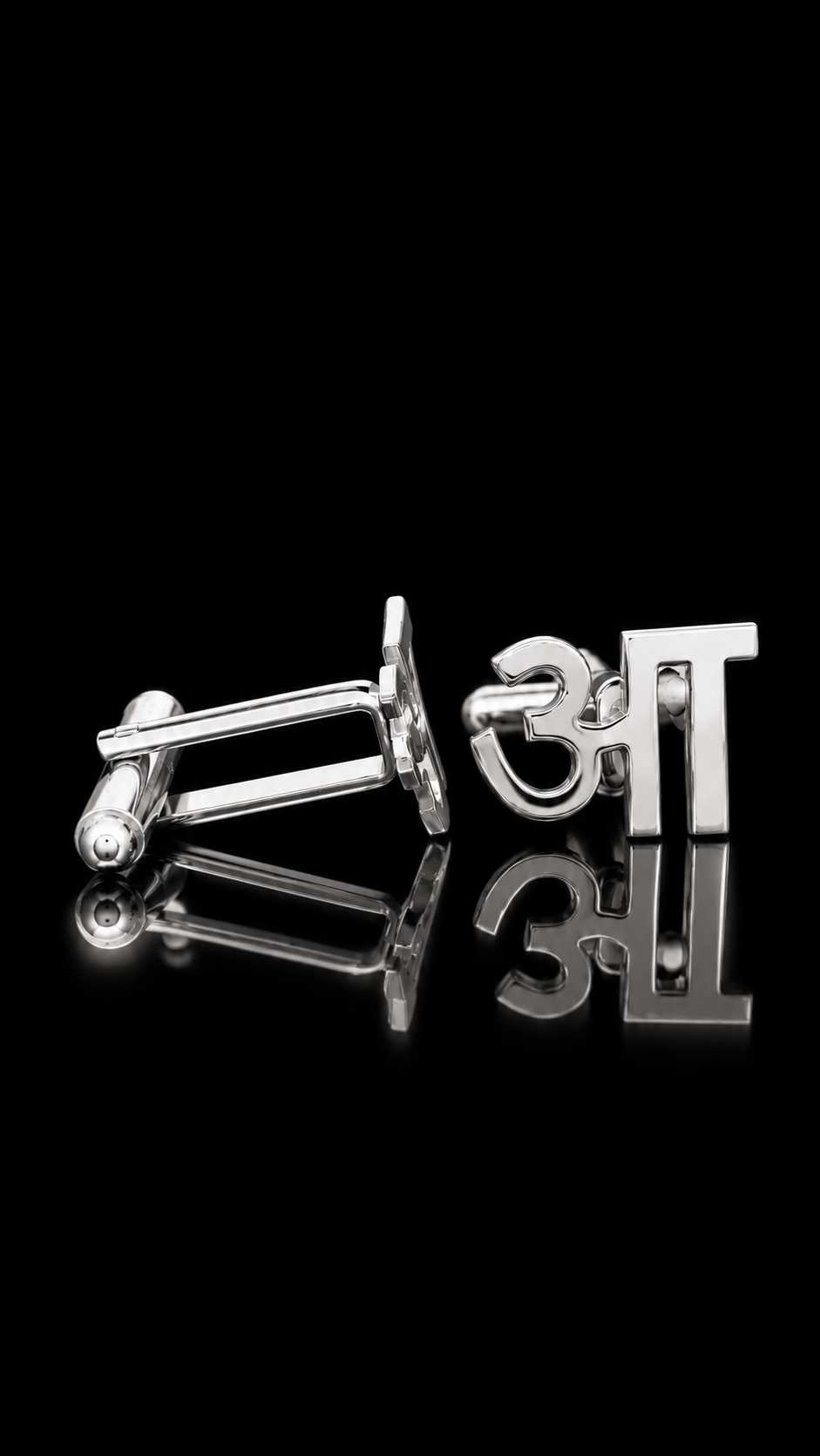 Rajputana Initial "आ" Cufflinks