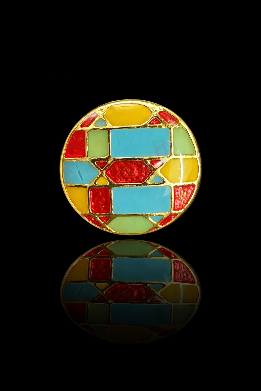 Midnight Mosaic Kurta Button