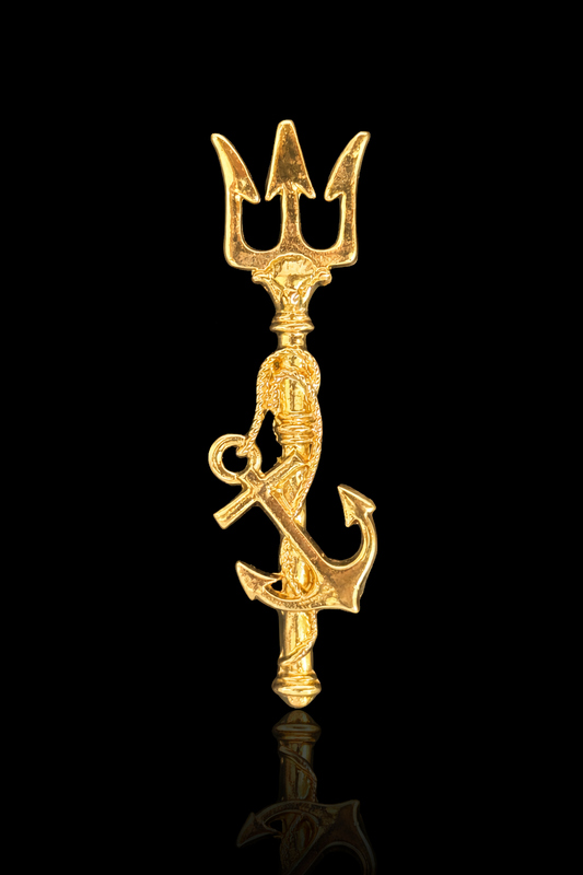 Trident Anchor Brooch