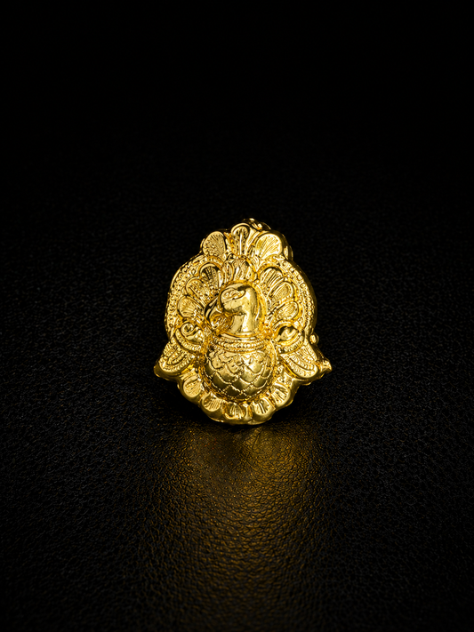 Royal Peacock Crest Lapel Pin