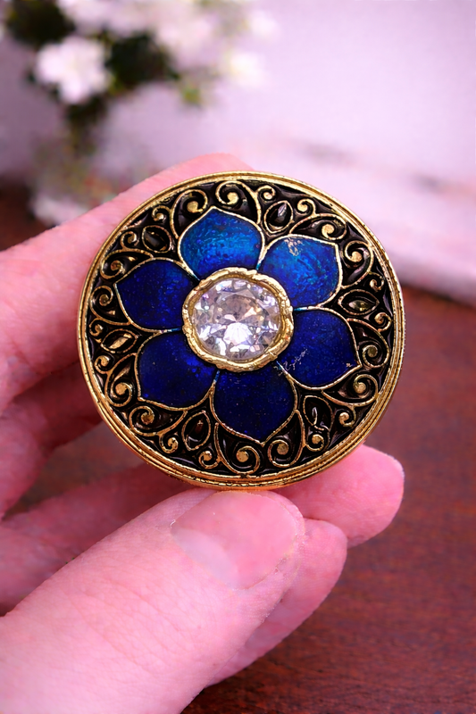 Pushp Kundan Bandhgala Button