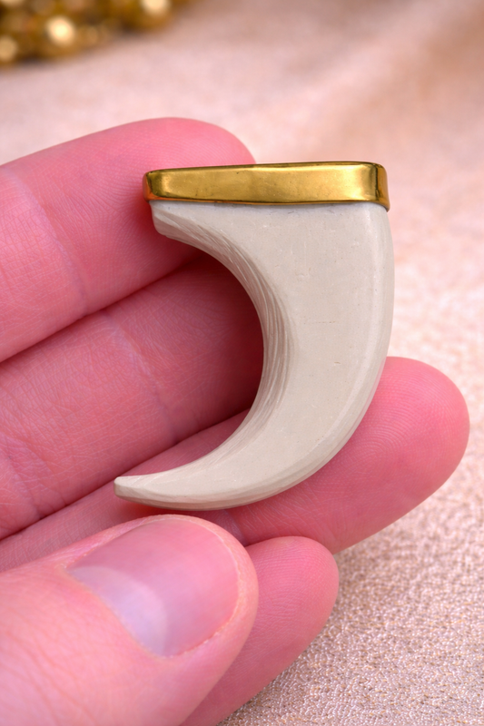 Ivory Claw Statement Bandhgala Button