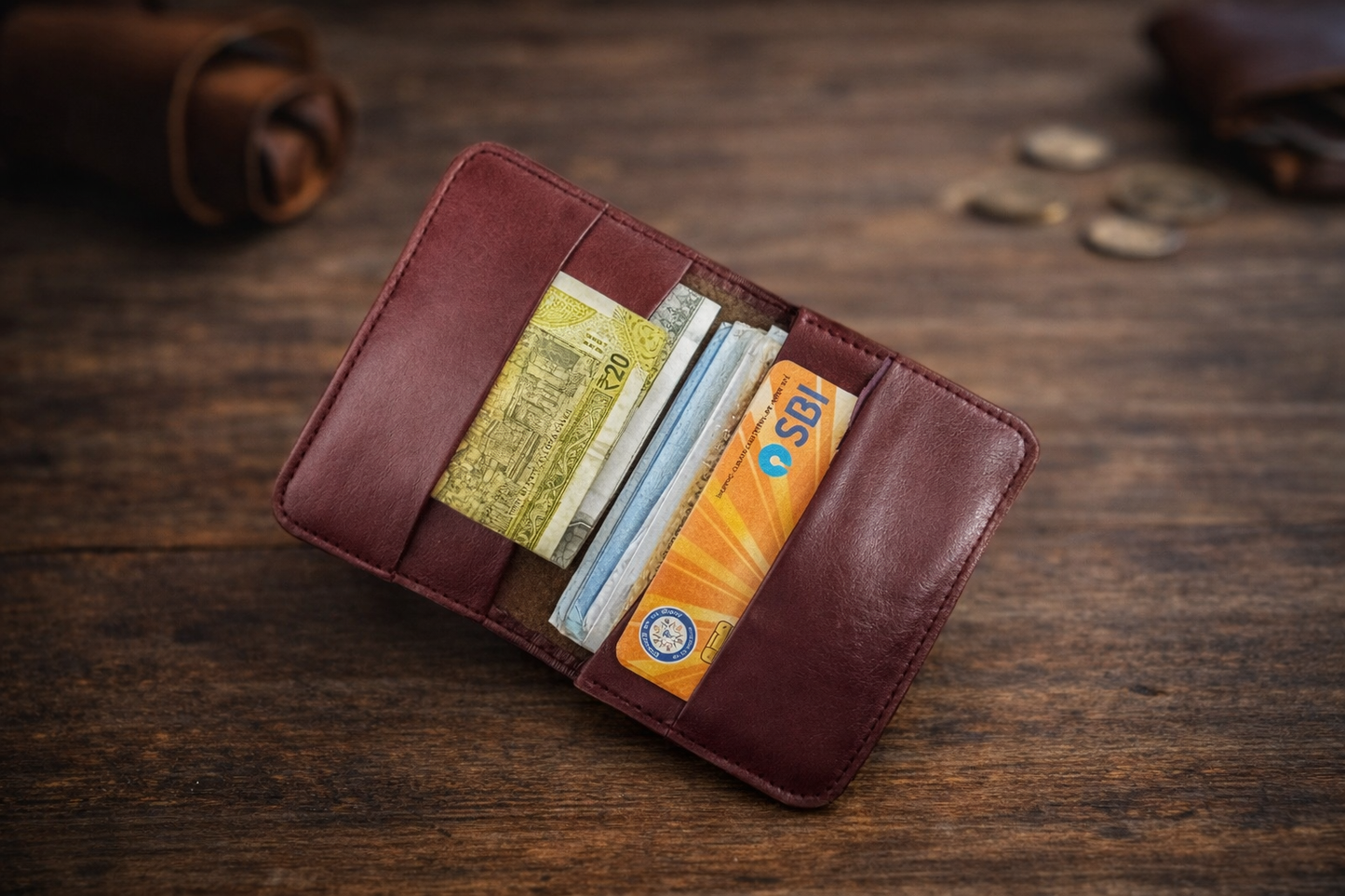 Classic Vegan leather Card Wallet