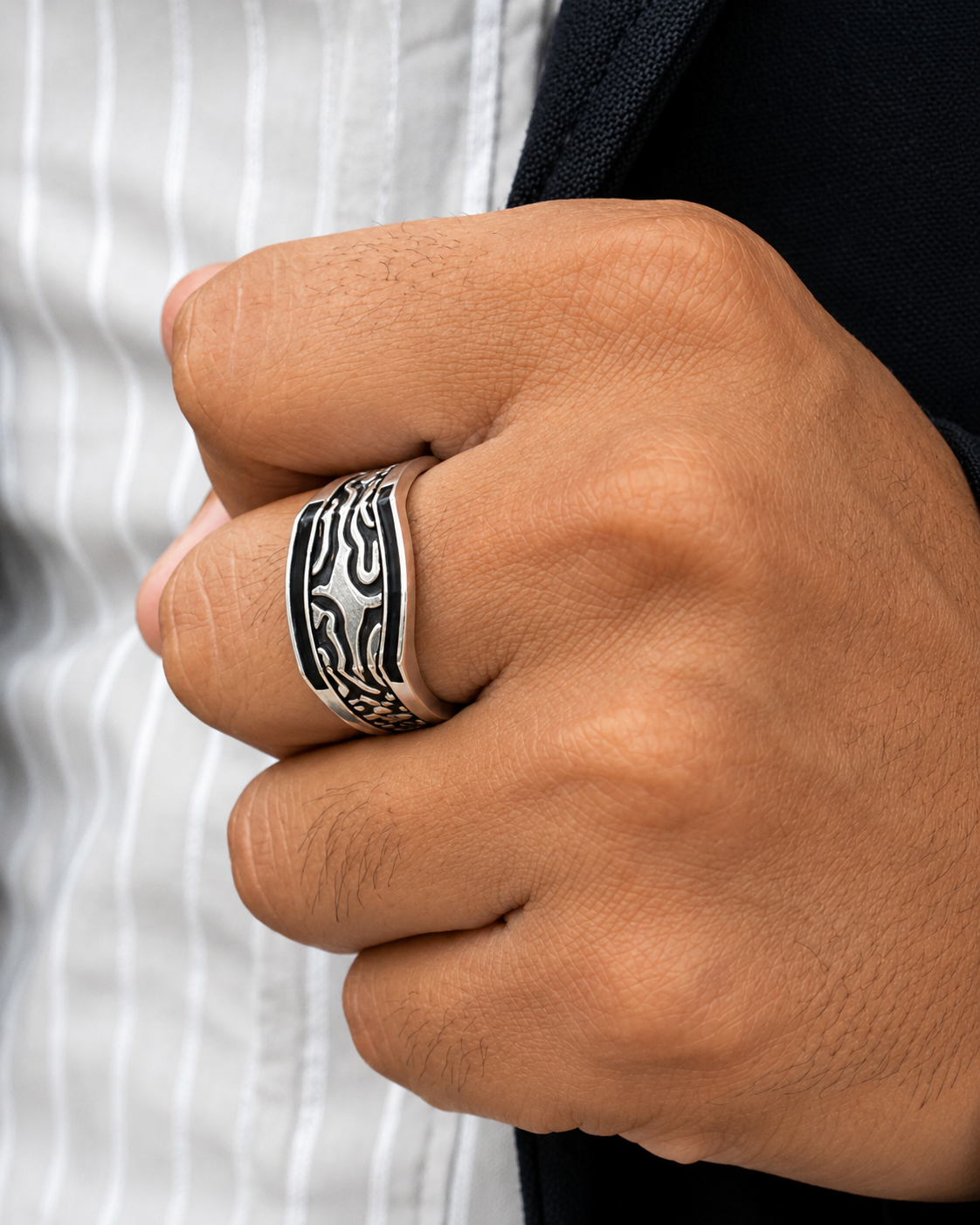 Shilp Edge Silver Ring