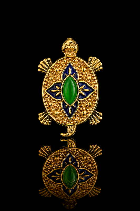 Royal Turtle Gem Lapel Pin