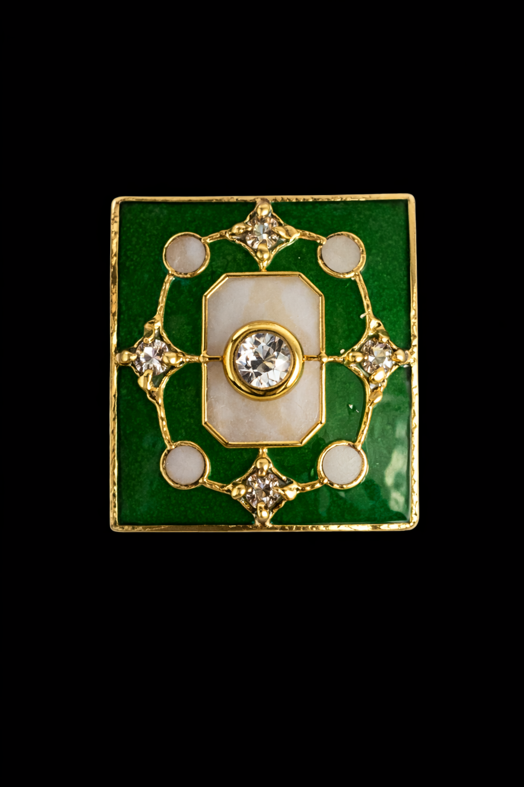 Royal Plum Crest Kurta Button