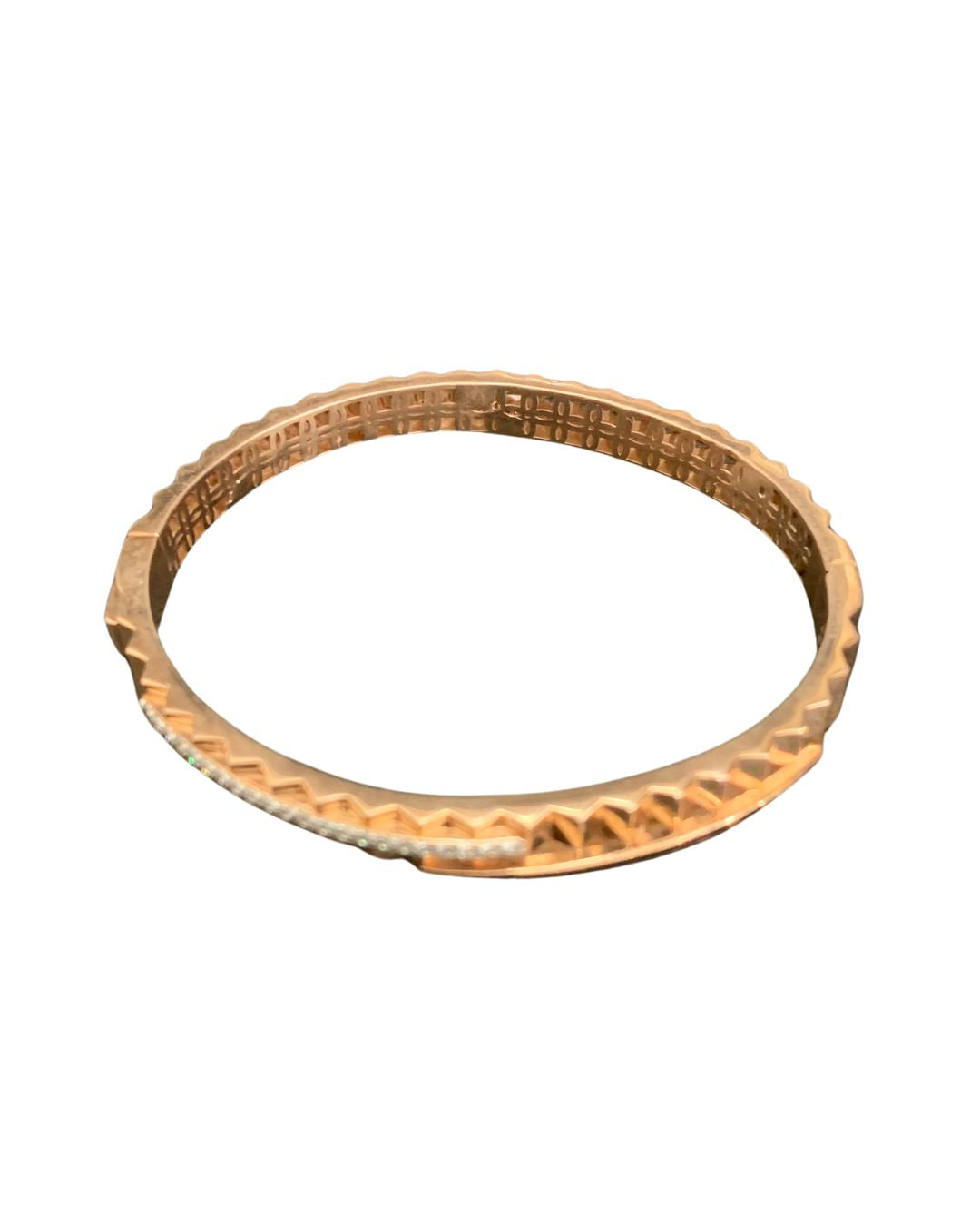 Auric Prism Textured Silver Bracelet