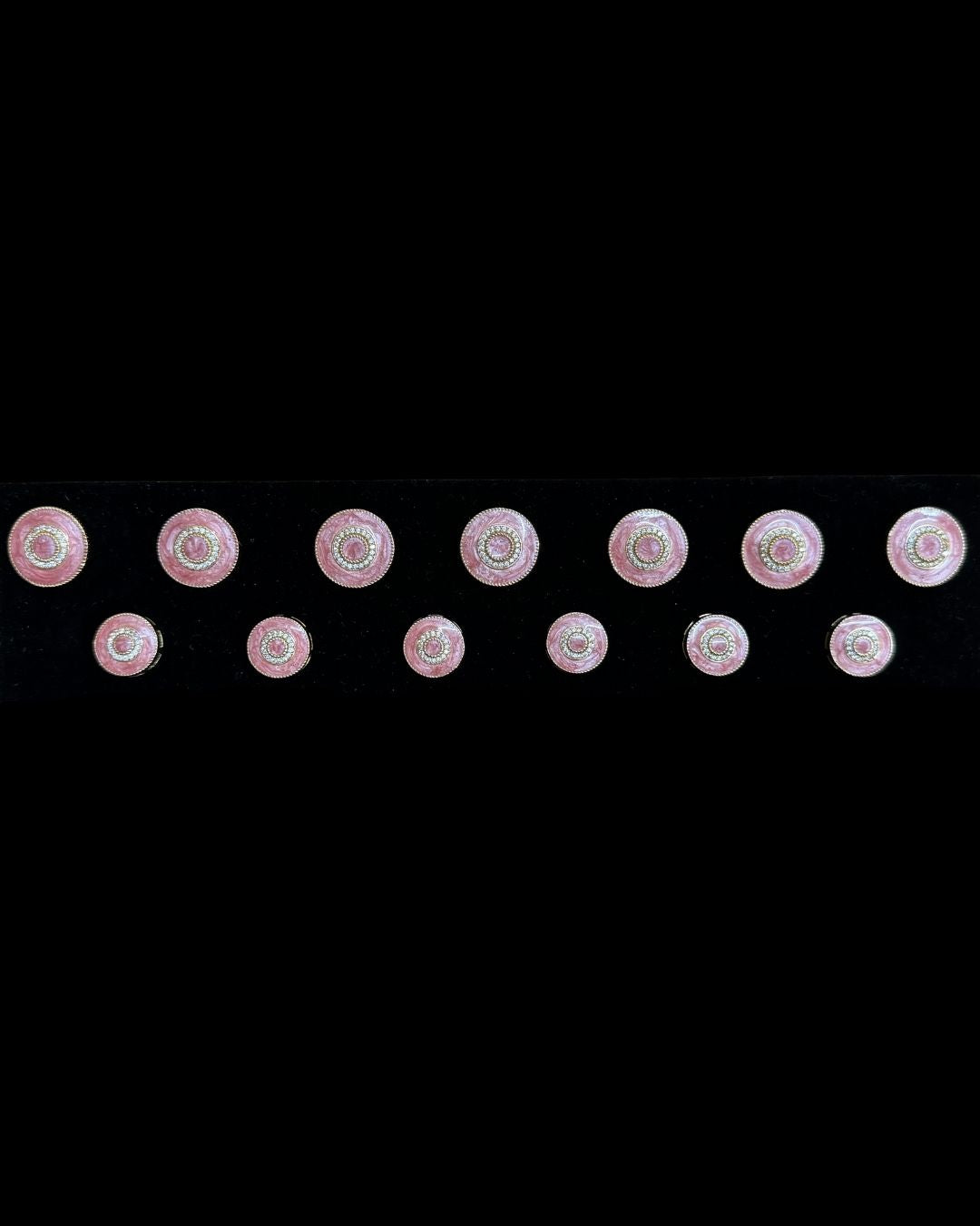 Royal Blush Zircon Bandhgala Button