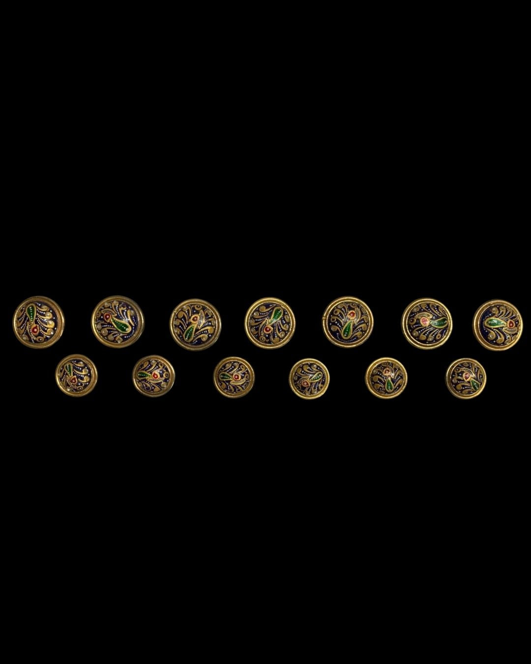 Midnight Meenakari Royale Bandhgala Button