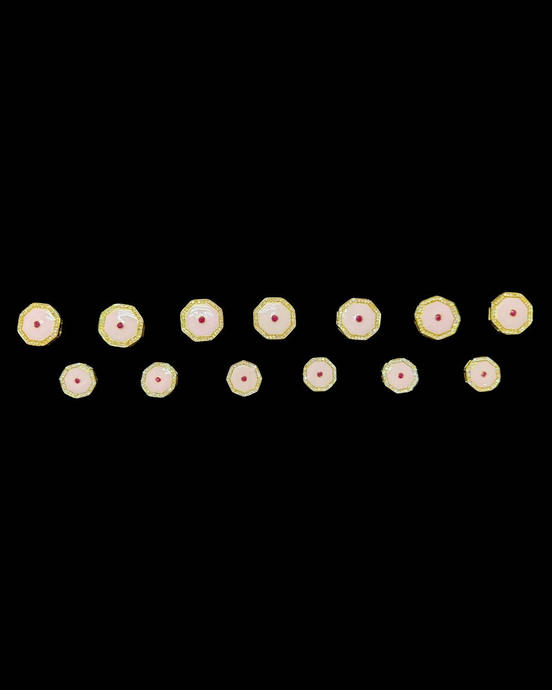 Gulab Noor Octagon Bandhgala Button