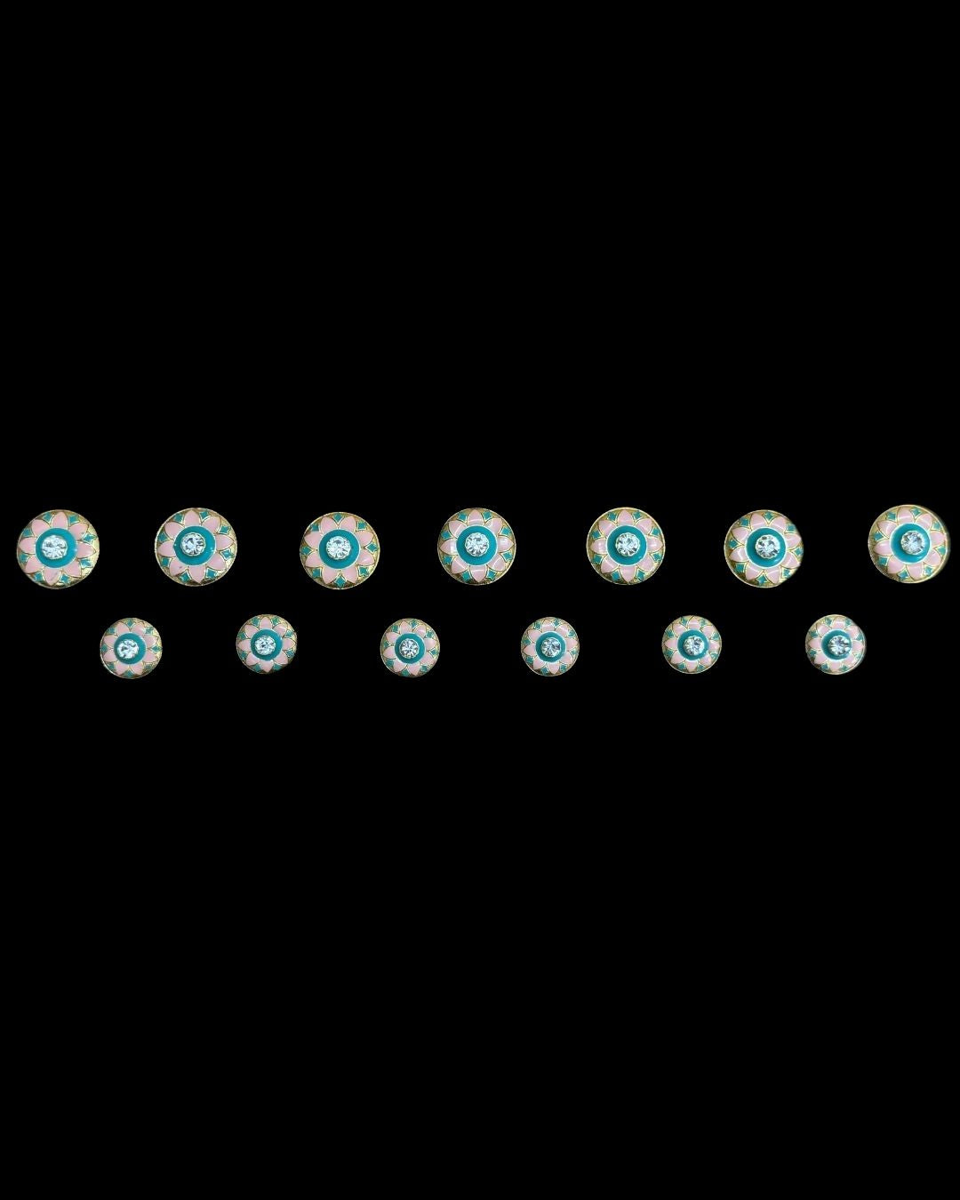 Pista Gulab Floral Bandhgala Button