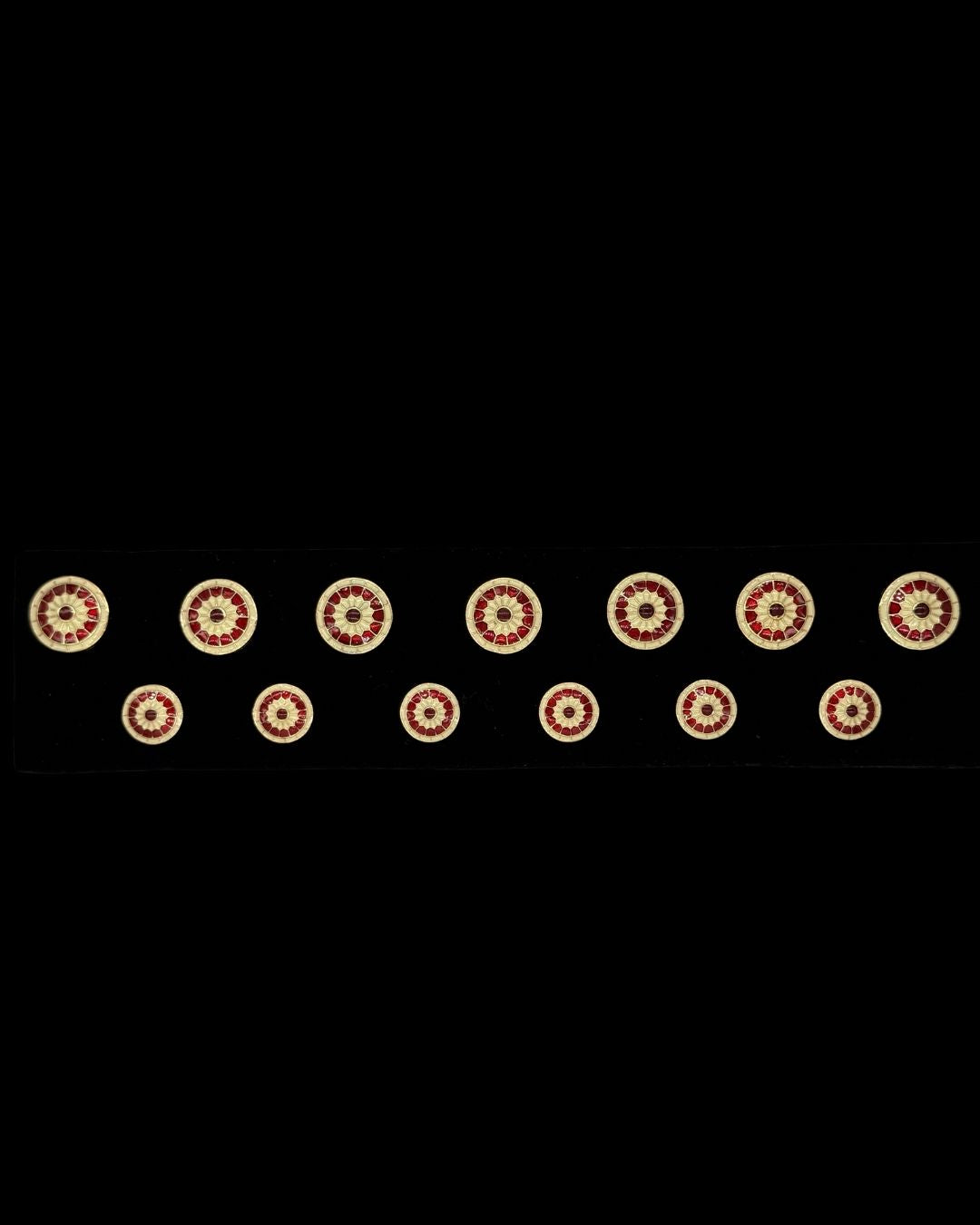 Ruby Halo Ivory Bandhgala Button