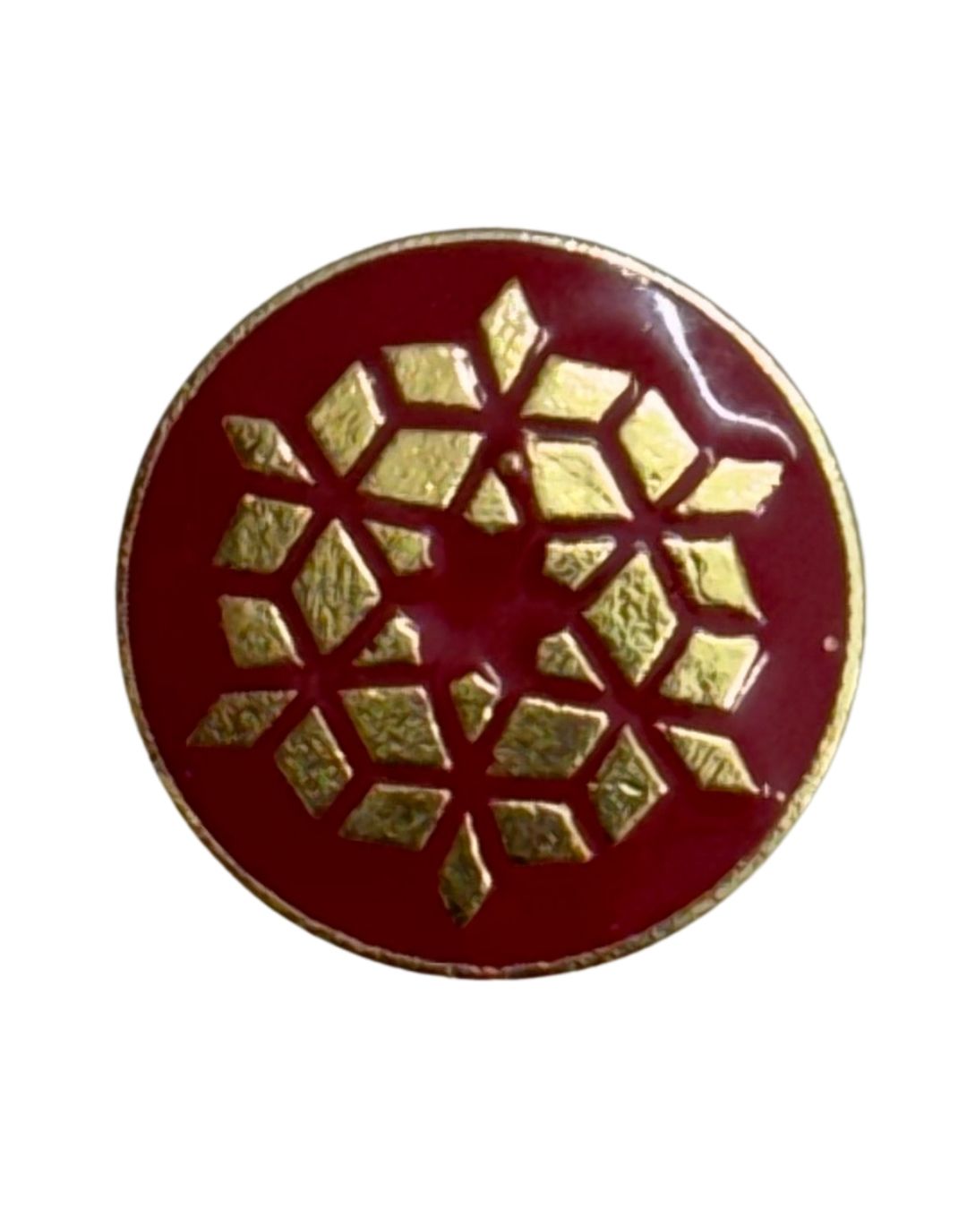 Ruby Lattice Bandhgala Button