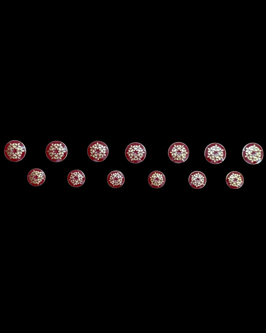 Ruby Lattice Bandhgala Button