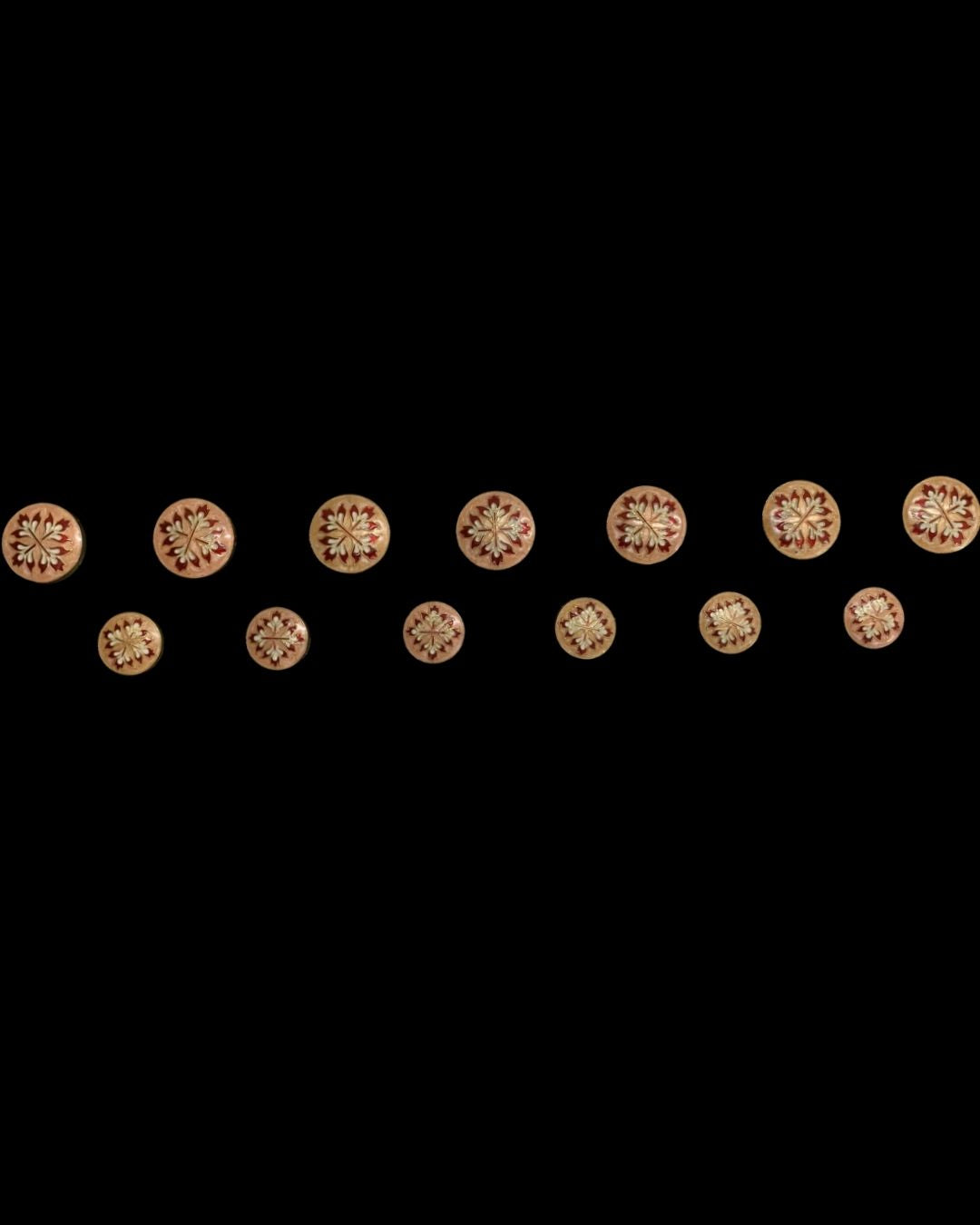 Blush Royale Floral Bandhgala Button
