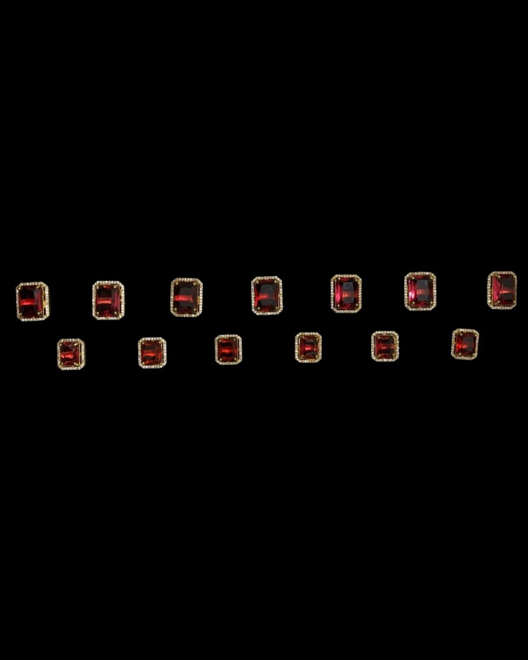 Regal Ruby Halo Bandhgala Button