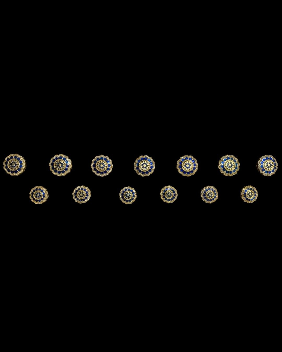 Royal Blue Gulnaar Button