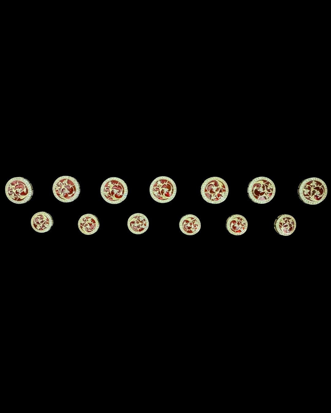 Crimson Vine Royale Bandhgala Button