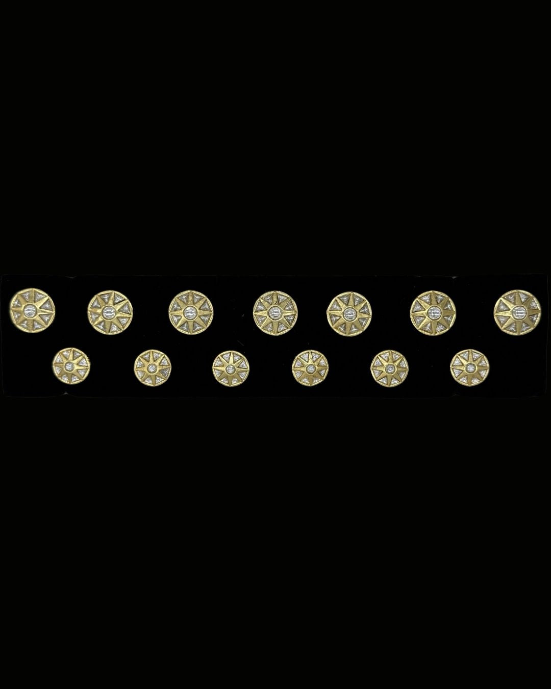Imperial Sunburst Crystal Bandhgala Button