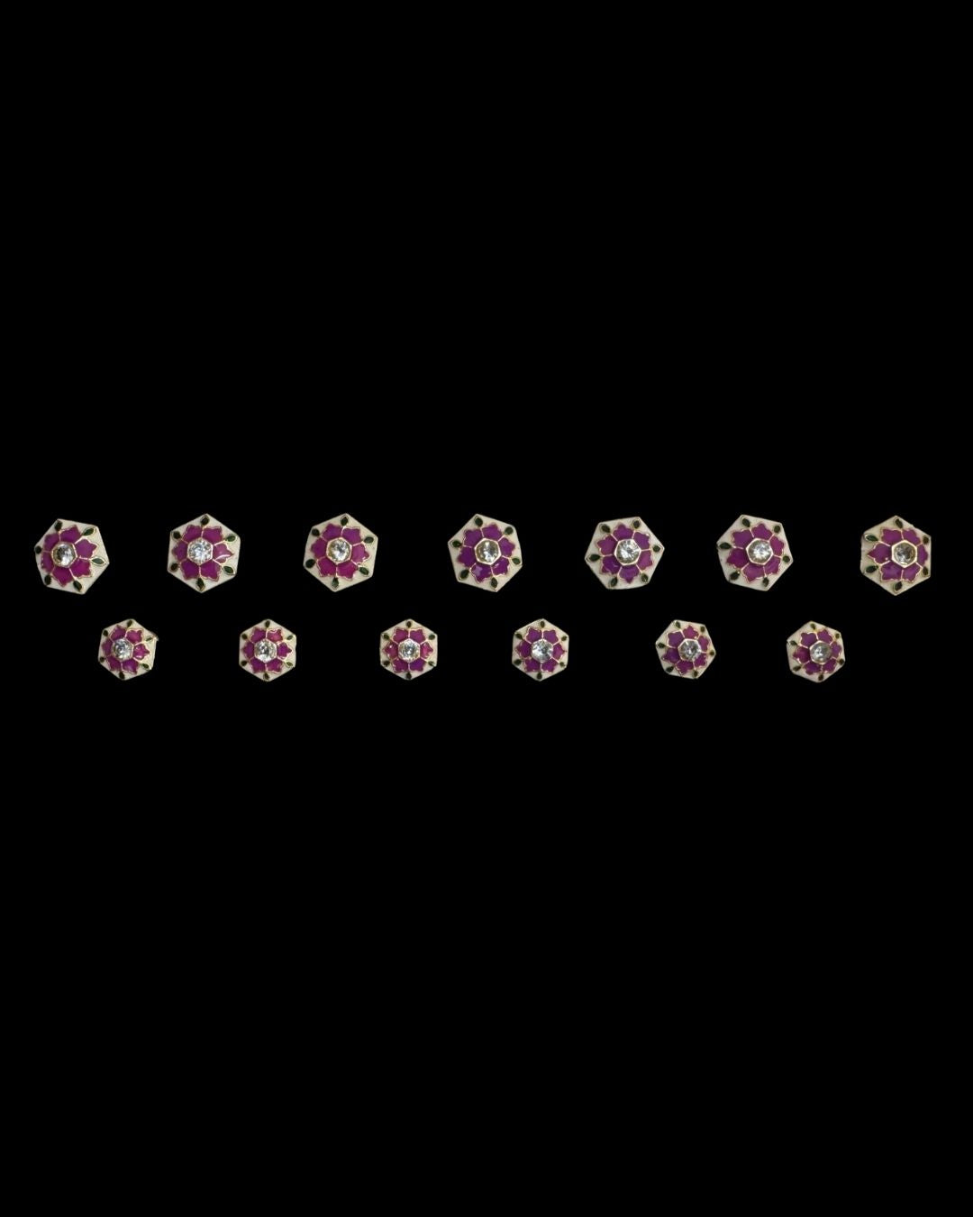 Royal Amethyst Bloom Bandhgala Button