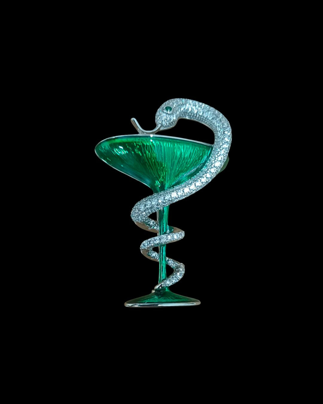 Serpent Chalice Brooch